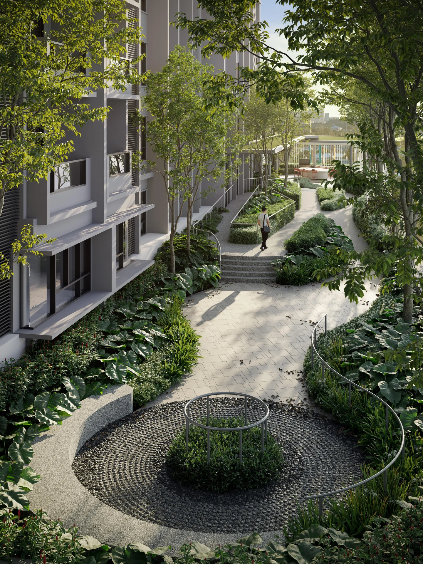 Landscaped wellness garden at The Lighthauz Penang